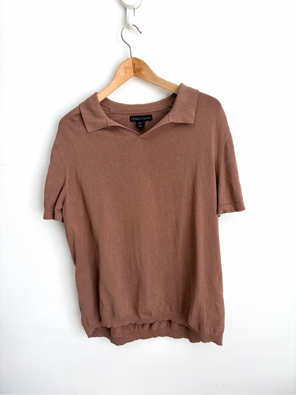 Christian Lacroix - Cotton Silk Cashmere Polo Sweater - Size XL